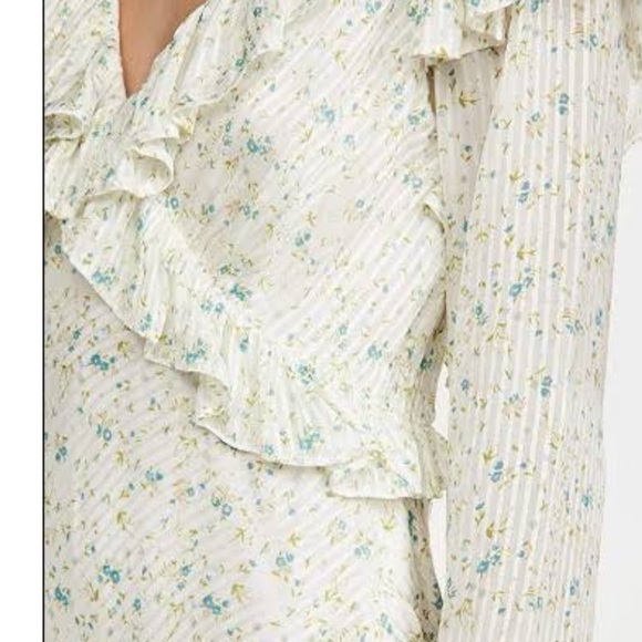 Free People Silky Tiny Floral Print NWOT - Picture 4 of 7